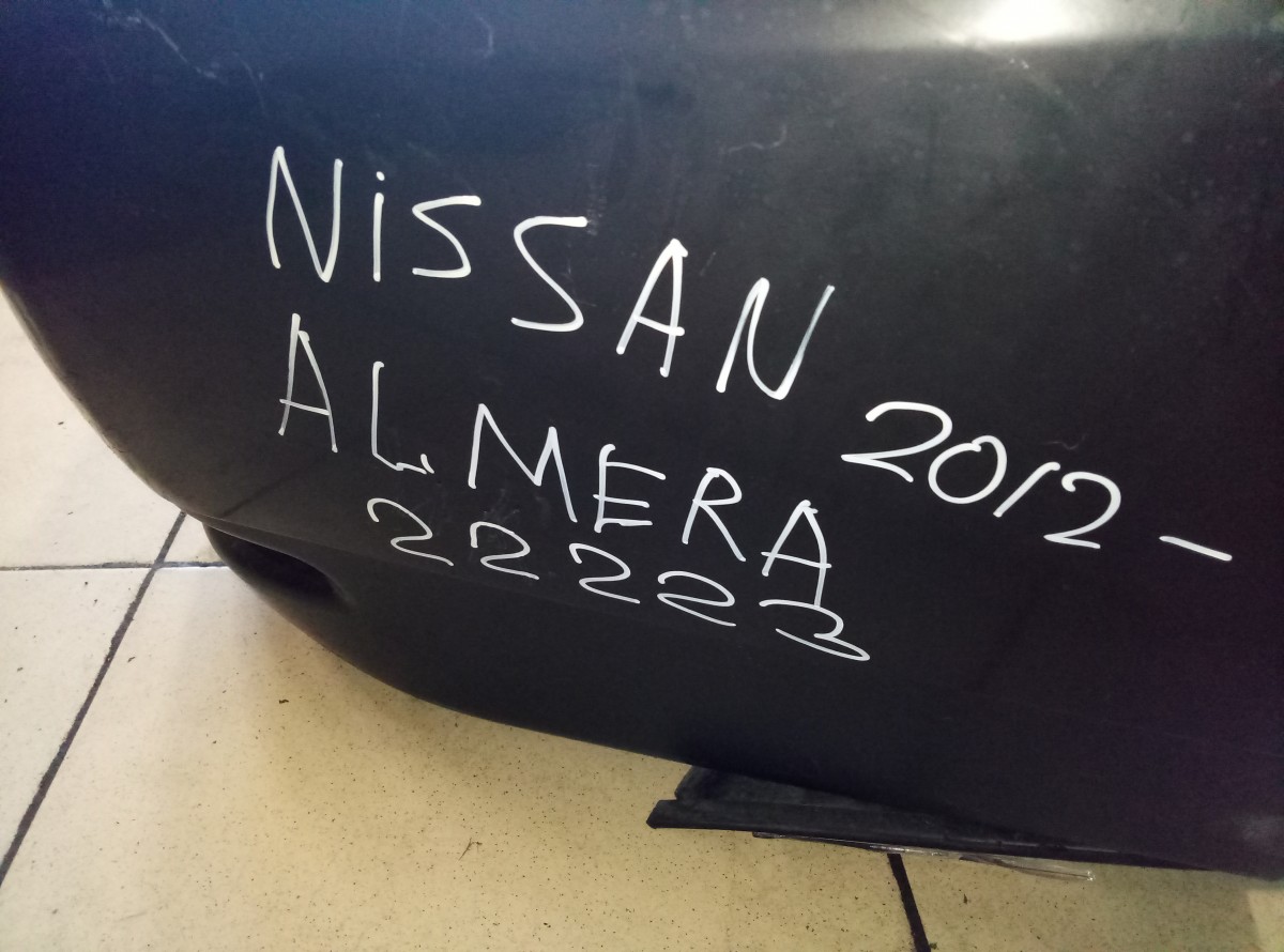 Бампер задний Nissan Almera 2012 на Nissan Almera (G15)