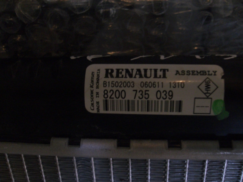 Радиатор основной Renault logan I 2004-2009 на Renault logan I